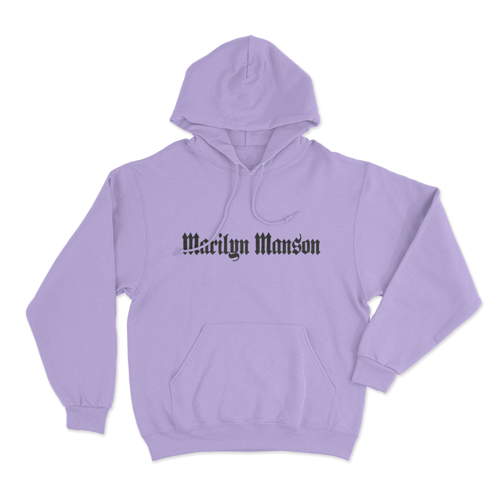 Marilyn Manson Gothic Logo Unisex Hoodie Purple Marilyn Manson Gothic Logo Unisex Hoodie Purple