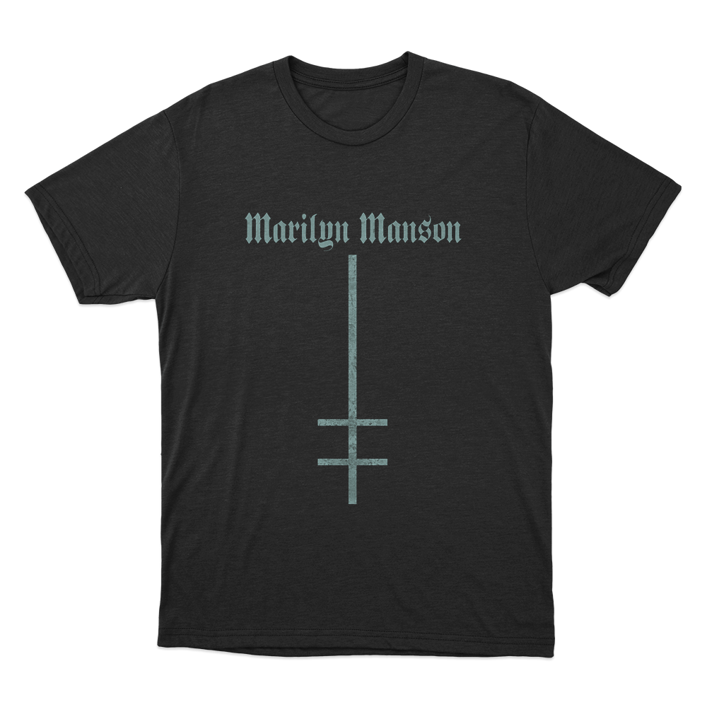 Marilyn Manson Satanic Cross LogoUnisex T Shirt Black Marilyn Manson Satanic Cross LogoUnisex T Shirt Black