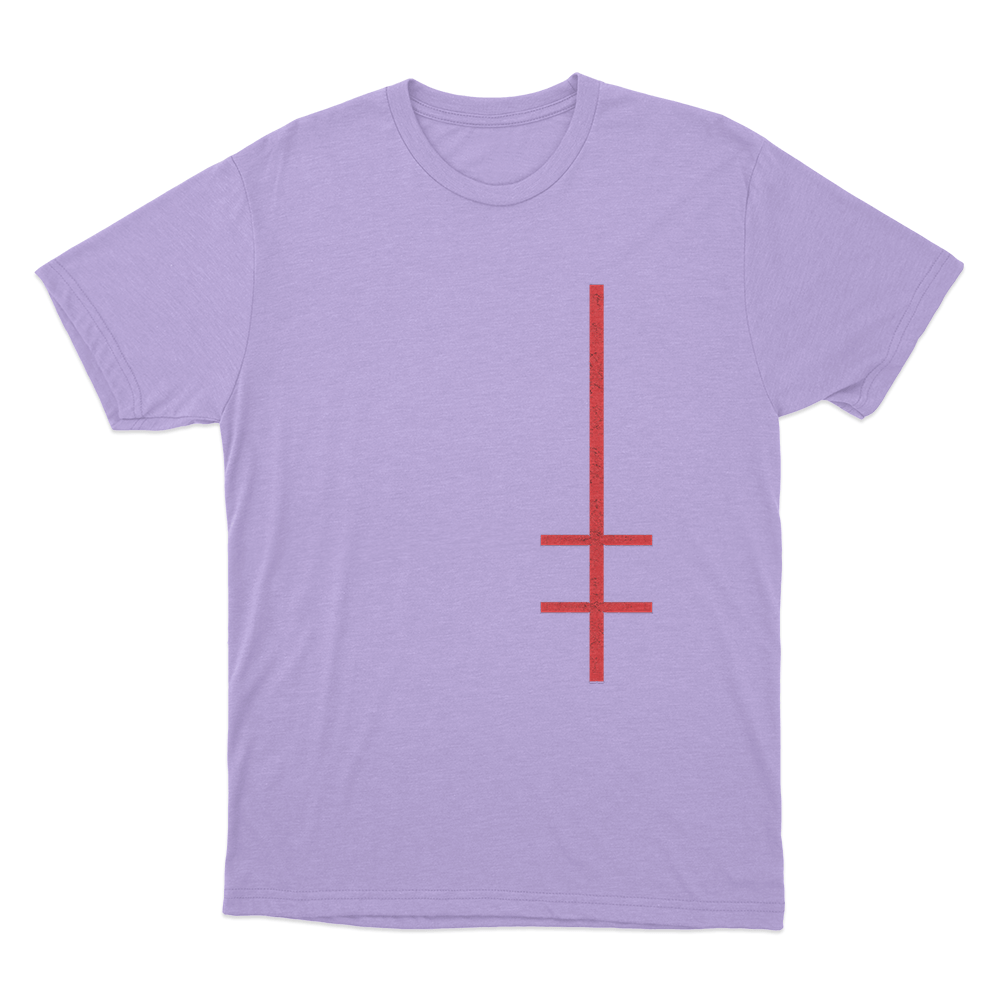 Marilyn Manson Satanic Cross Unisex T Shirt Purple Marilyn Manson Satanic Cross Unisex T Shirt Purple
