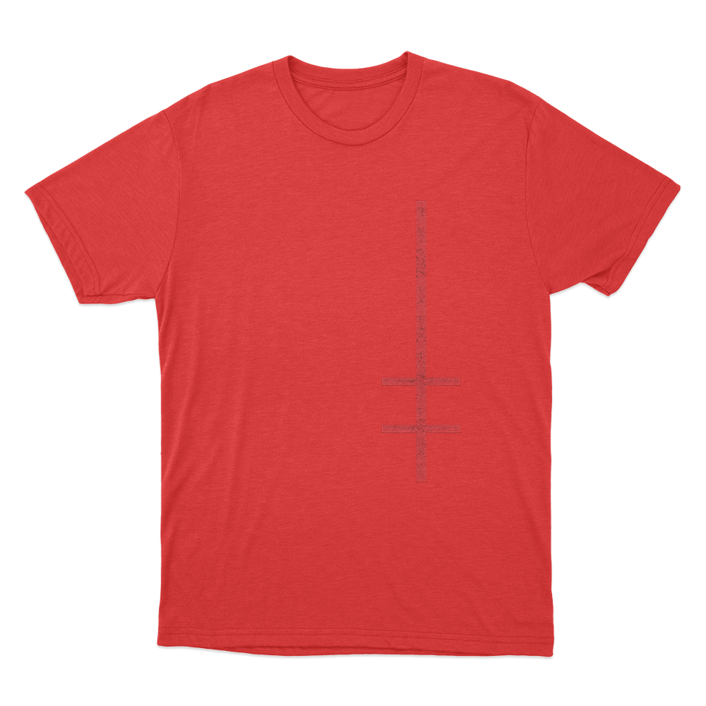Marilyn Manson Satanic Cross Unisex T Shirt Red Marilyn Manson Satanic Cross Unisex T Shirt Red