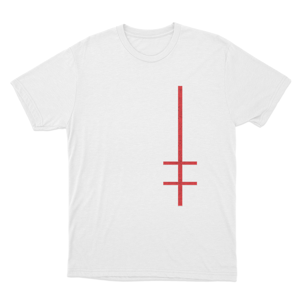 Marilyn Manson Satanic Cross Unisex T Shirt White Marilyn Manson Satanic Cross Unisex T Shirt White