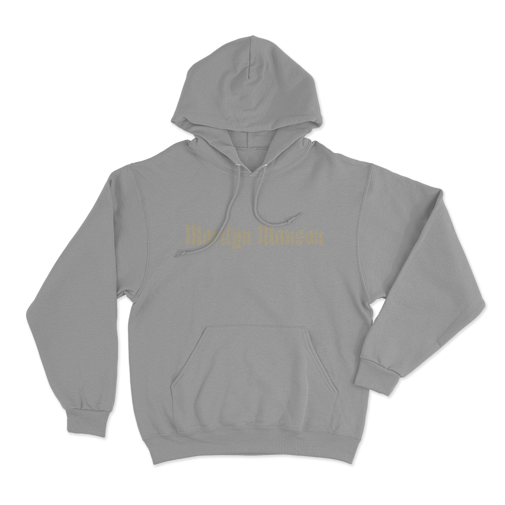 Marilyn Manson Unisex Hoodie Grey Marilyn Manson Unisex Hoodie Grey