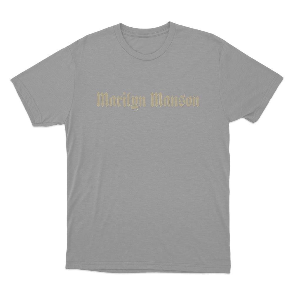 Marilyn Manson Unisex T Shirt Grey Marilyn Manson Unisex T Shirt Grey