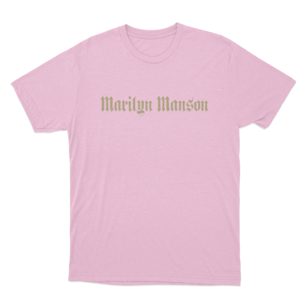 Marilyn Manson Unisex T Shirt Pink Marilyn Manson Unisex T Shirt Pink