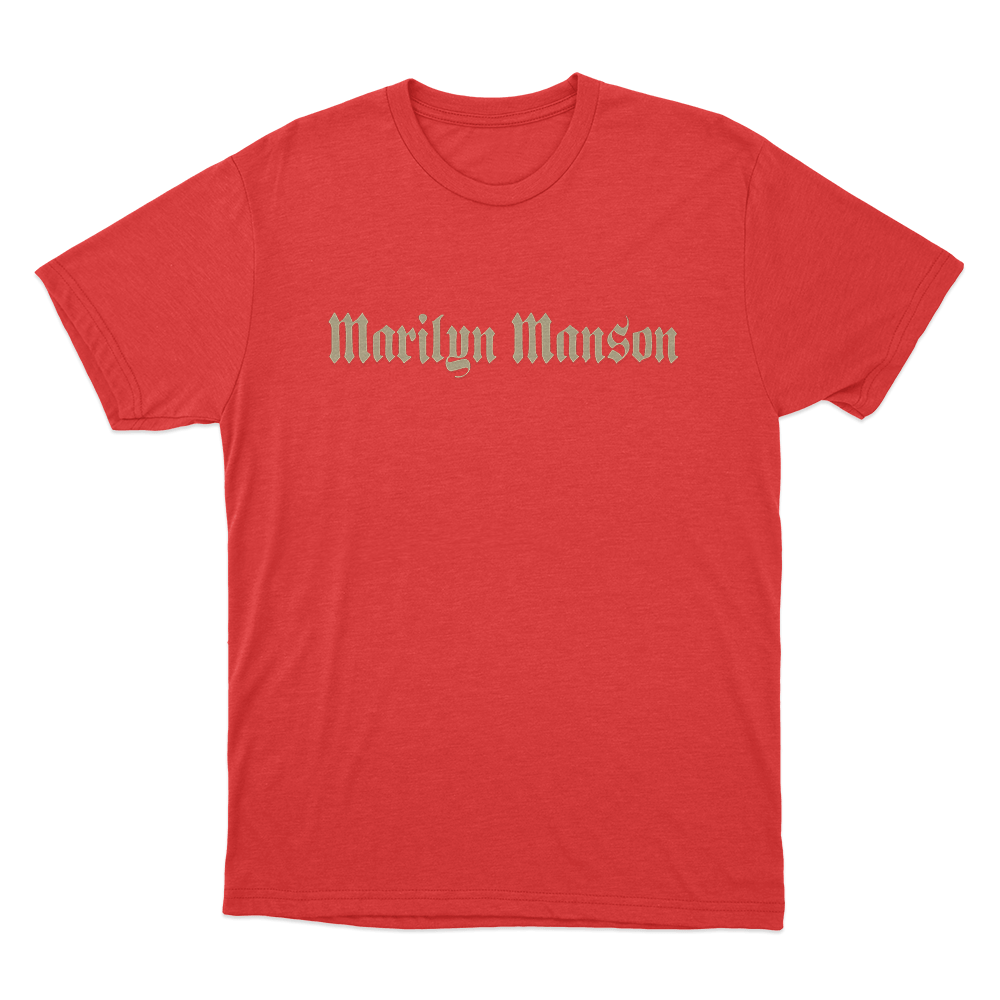 Marilyn Manson Unisex T Shirt Red Marilyn Manson Unisex T Shirt Red