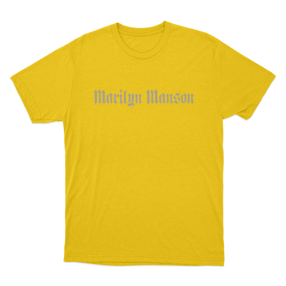 Marilyn Manson Unisex T Shirt Yellow Marilyn Manson Unisex T Shirt Yellow