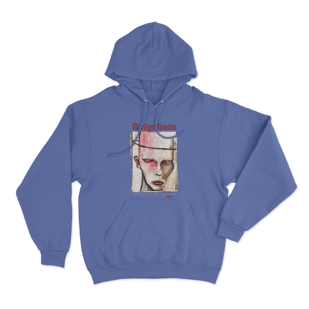 One Assassination Under God - Chapter 1 Cover Art Unisex Hoodie Blue One Assassination Under God Chapter 1 Cover Art Unisex Hoodie Blue