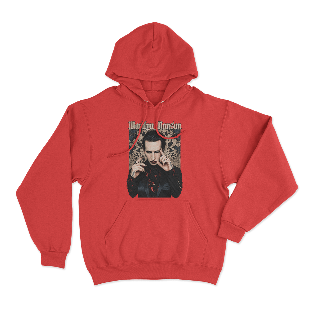 Pointing Unisex Hoodie Red Pointing Unisex Hoodie Red