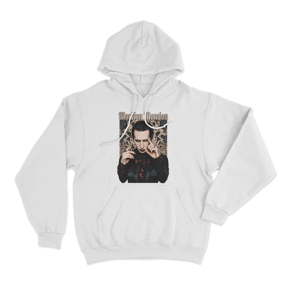 Pointing Unisex Hoodie White Pointing Unisex Hoodie White
