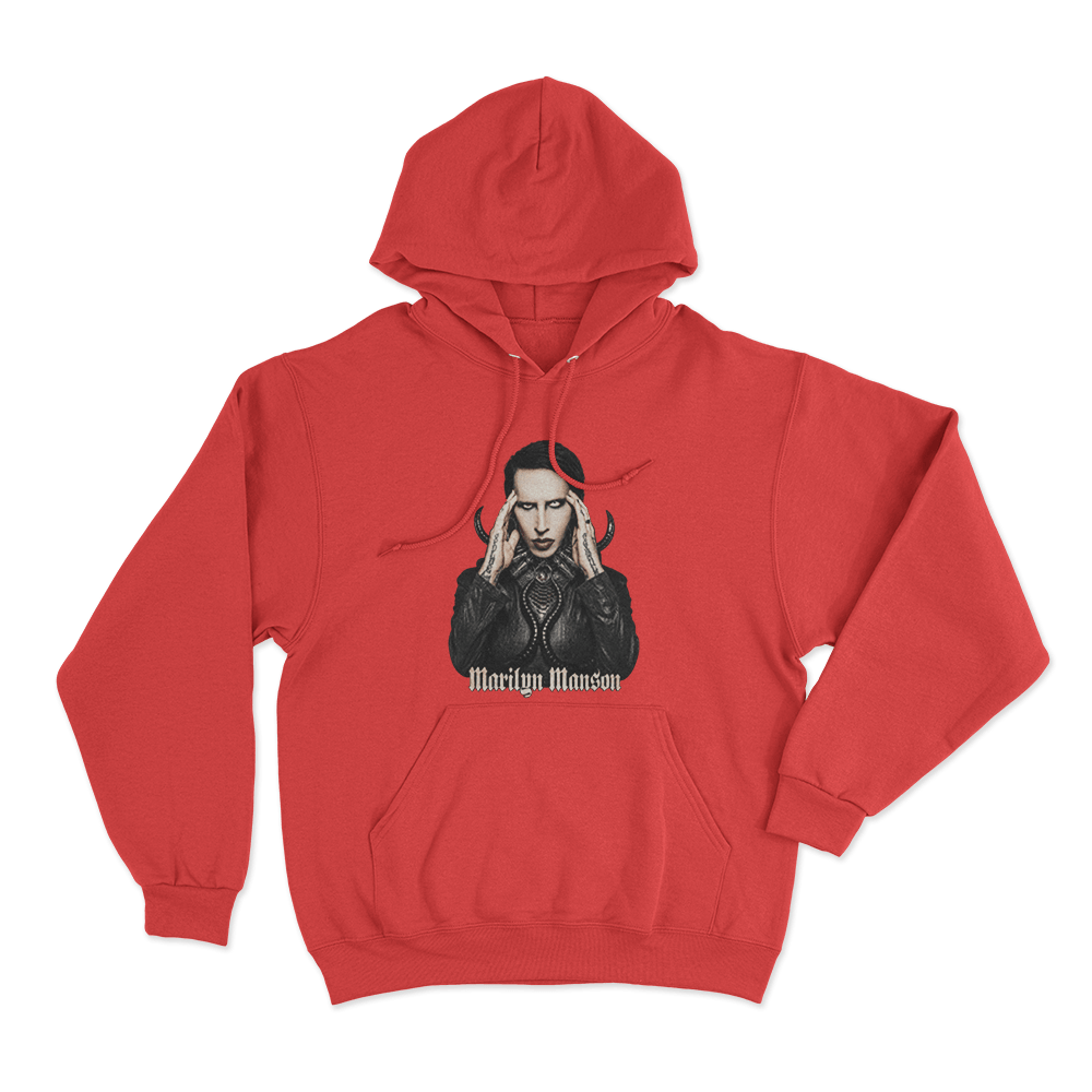 Psychic Horns Unisex Hoodie Red Psychic Horns Unisex Hoodie Red