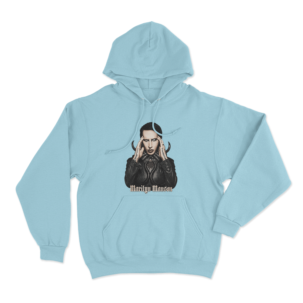 Psychic Horns Unisex Hoodie Sky Blue Psychic Horns Unisex Hoodie Sky Blue