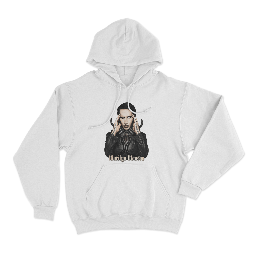 Psychic Horns Unisex Hoodie White Psychic Horns Unisex Hoodie White