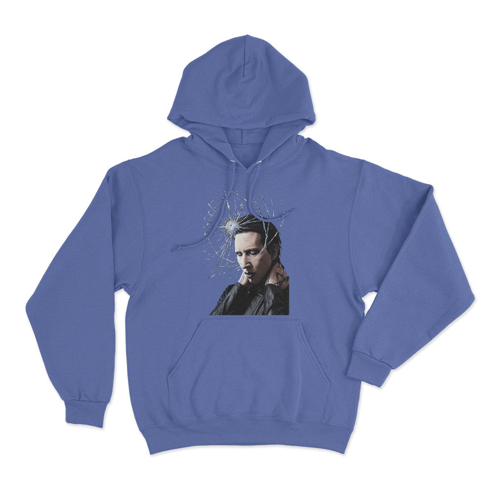 Shattered Unisex Hoodie Blue Shattered Unisex Hoodie Blue