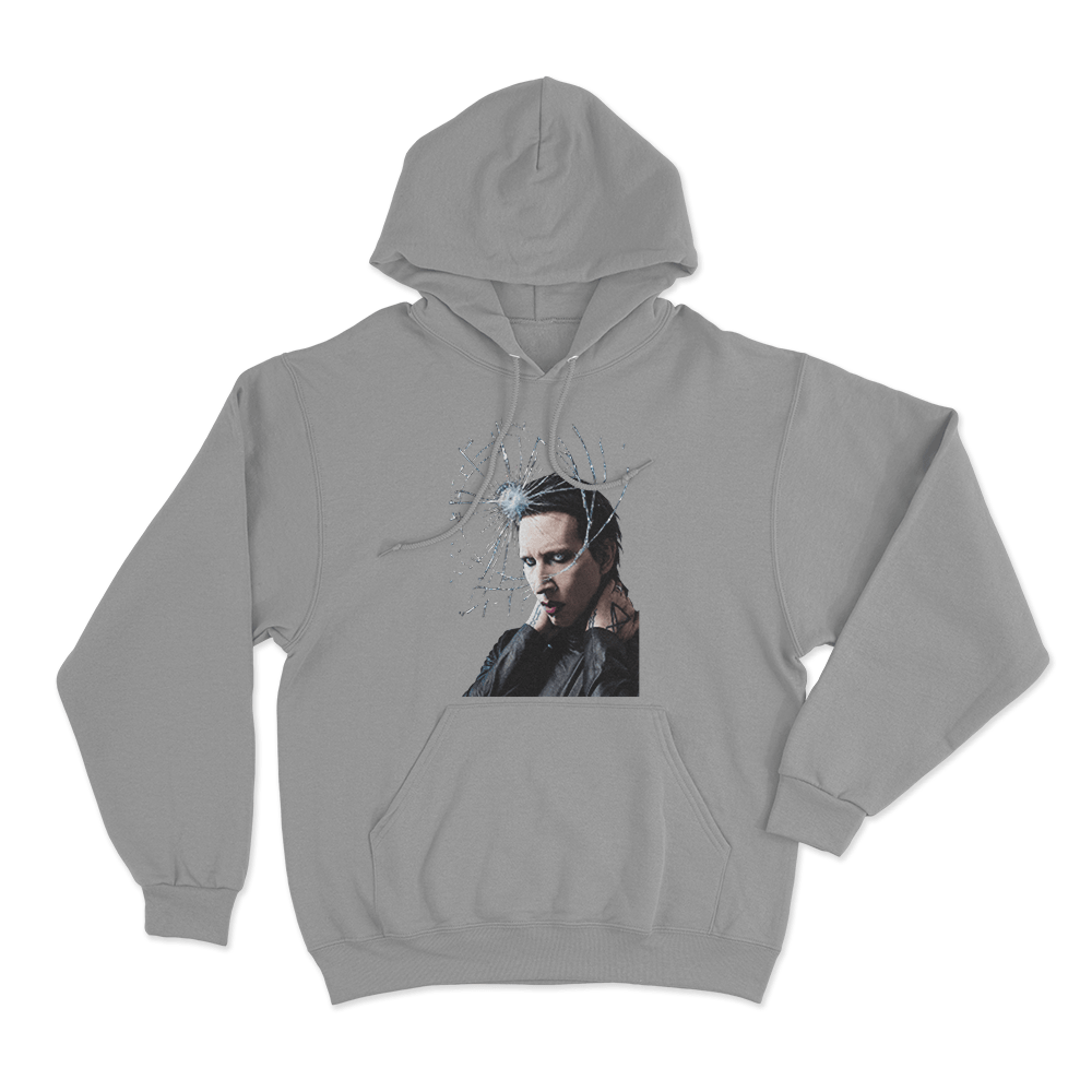 Shattered Unisex Hoodie Grey Shattered Unisex Hoodie Grey