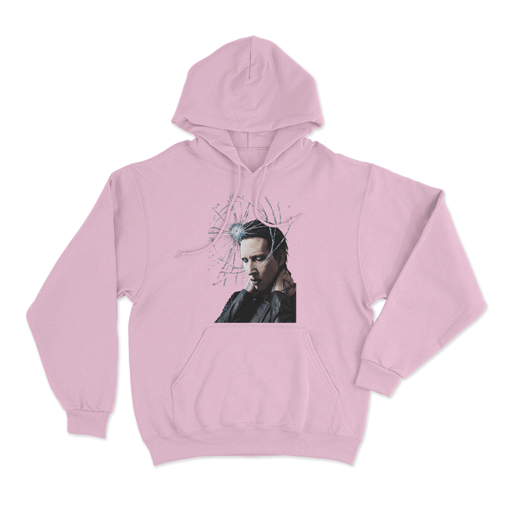 Shattered Unisex Hoodie Pink Shattered Unisex Hoodie Pink