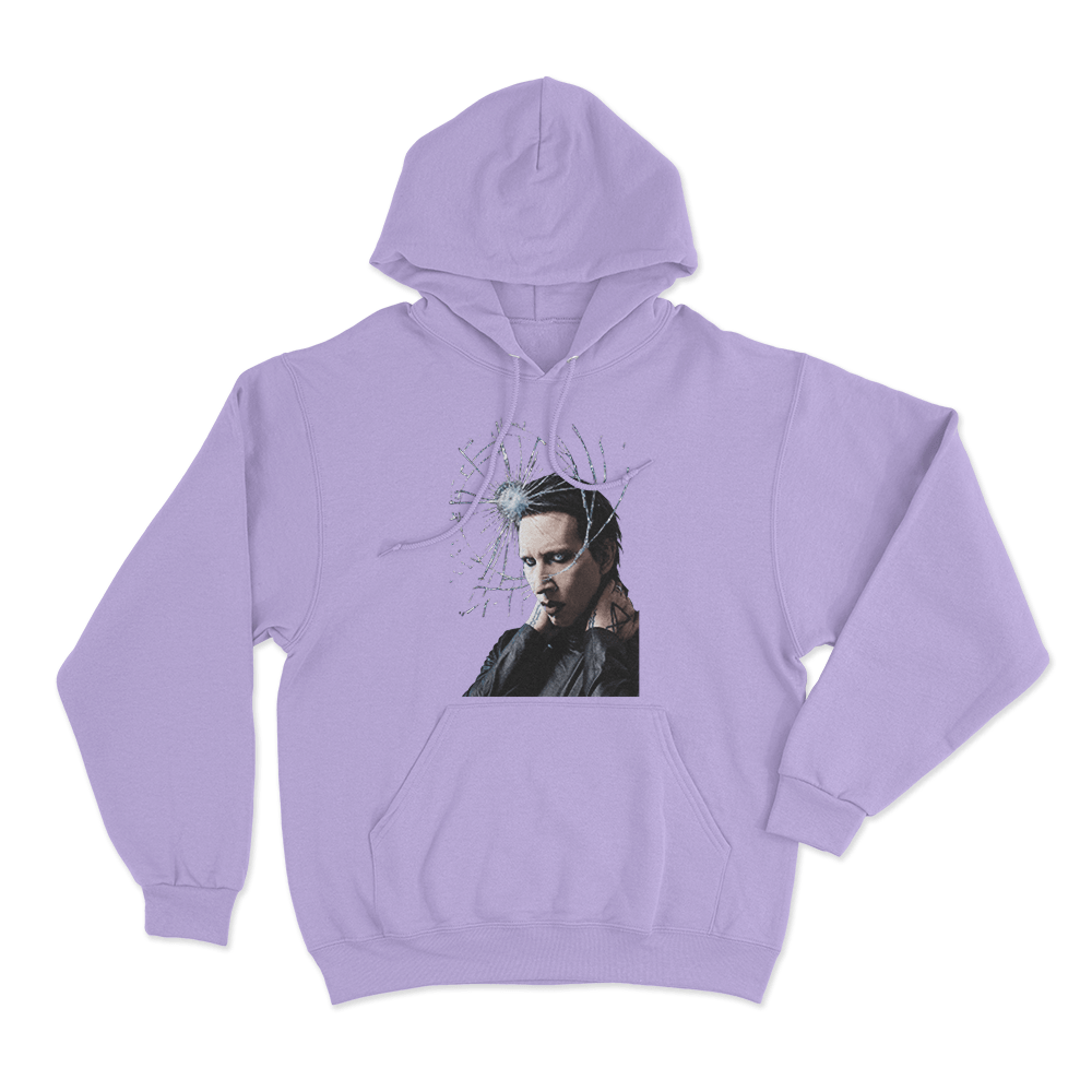 Shattered Unisex Hoodie Purple Shattered Unisex Hoodie Purple