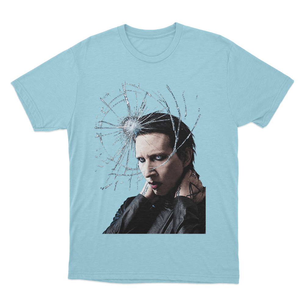 Shattered Unisex T Shirt Sky Blue Shattered Unisex T Shirt Sky Blue